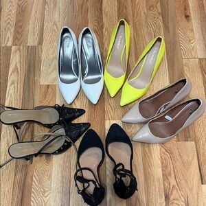 5 pairs of heels for $15